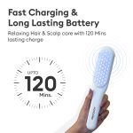 PROTOUCH LED Hair Therapy Comb with Red & Blue LED light scalp treatment & Vibration massage | Hair Fall control | Scalp Massage | Portable & Detangling | For Men & Women | All Hair Type - Image 5