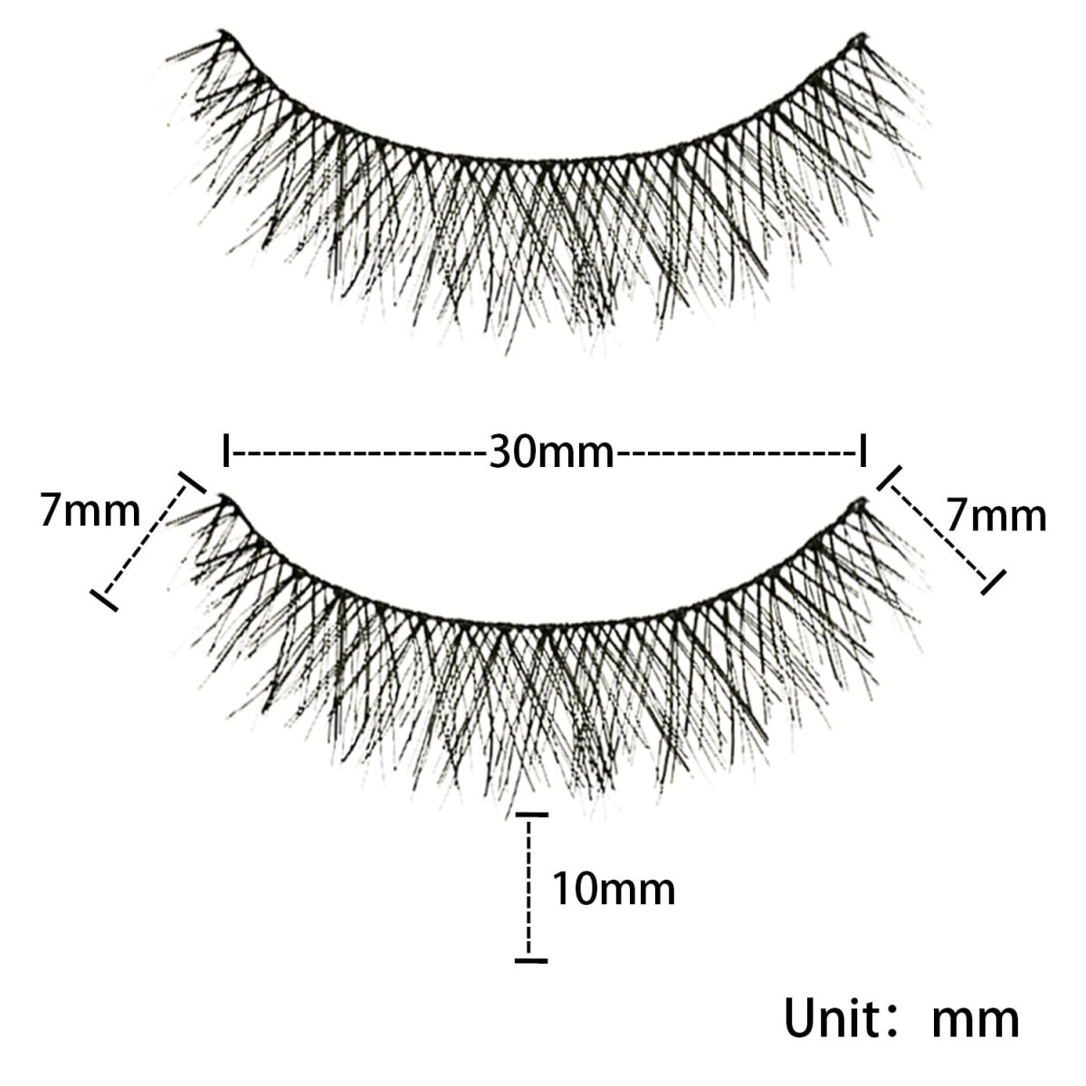 YUISI 10 Pairs of False Eyelashes, Eyelashes Natural Look Reusable, Wispy Handmade Fake Eyelashe, 3D Fluffy Lashes for Bridal & Festivals (Black-M14) - Image 5