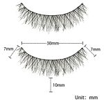 YUISI 10 Pairs of False Eyelashes, Eyelashes Natural Look Reusable, Wispy Handmade Fake Eyelashe, 3D Fluffy Lashes for Bridal & Festivals (Black-M14) - Image 5