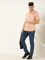 Thomas Scott Men's | Solid | Half Sleeve | Slim Fit | Linen Blend | Spread Collar | Casual Shirt - Image 6