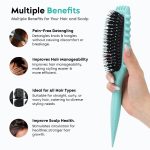 PACK OF 1 - Curly Hair Comb, Curl Defining Comb, Bristle Hair Brush Styling Brush, Curly Hair Comb, Curl Detangler Hair Brush, Shaping & Defining Curls For Women - Image 5