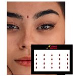 Comet Busters Basic Maroon Tear Drop Bindis (3 mm) (BIN786PACK) (BIN786-3) - Image 2
