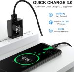 Wayona Type C 3Meter Nylon Braided 65W/3A Fast Charging USB C Long Cable Compatible for Samsung Galaxy S24, S23, S22, iPhone 15 Series, Android Auto, Apple CarPlay (10 FT Pack of 1, Black) - Image 3