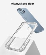 EGOTUDE Shockproof Transparent Hard Back Scratch Resistant Cover Shockproof Case for iPhone 14 / iPhone 13 (Clear) (Polycarbonate) - Image 7
