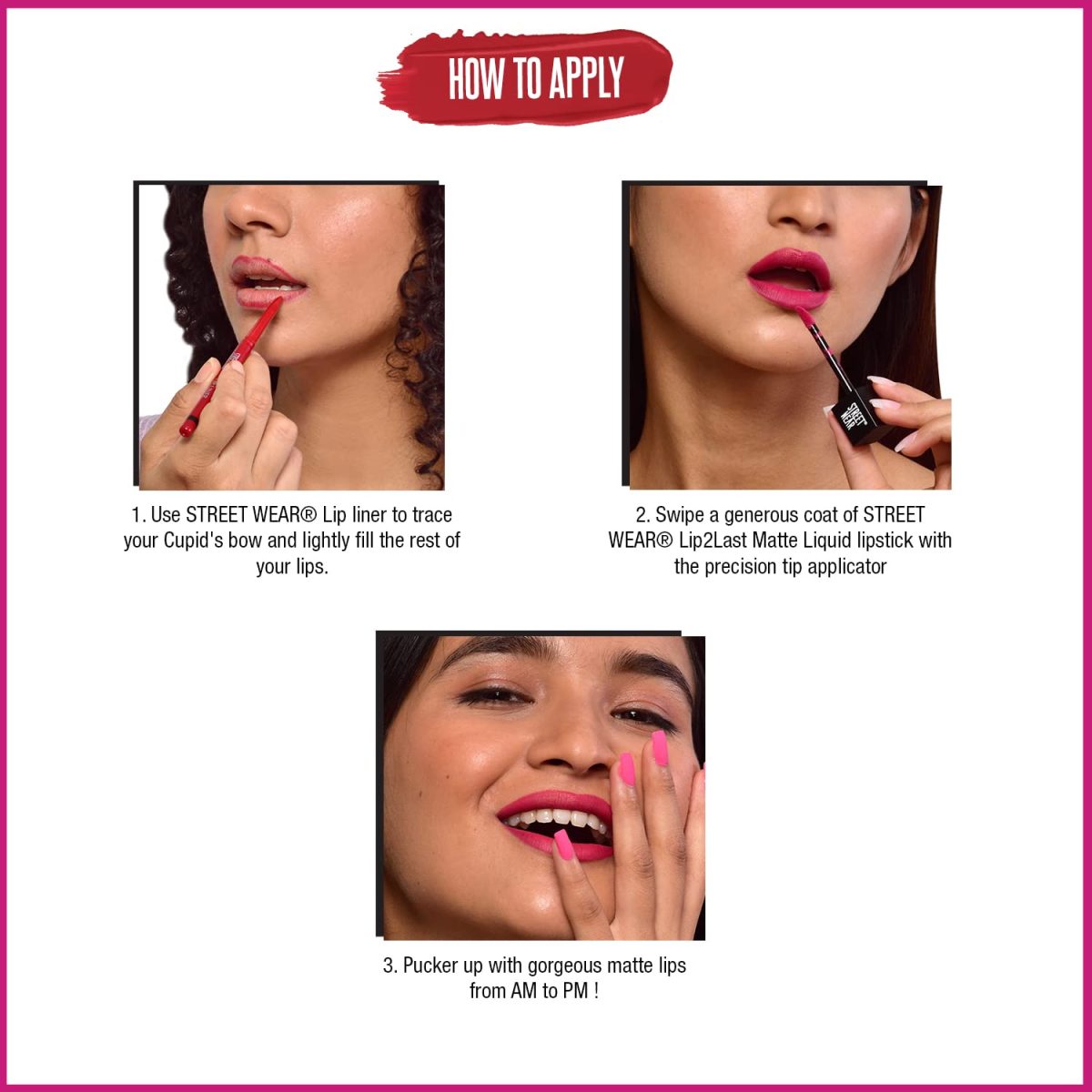 STREET WEAR Lip2Last Matte Liquid Lipstick -Vacay Red (Red) - 5 ml - Transferproof, Smudgeproof, Mask Friendly, Non-Drying Formula, Enriched With Vitamin E - Lasts AM To PM! - Image 8