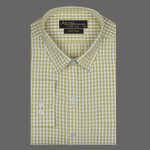 ACCOX Men's Breathable Cotton Long Sleeves Regular Fit Checkered Formal Shirt for Men (GCR335) - Image 2