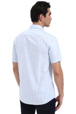 Peter England Men Cotton Regular Casual Half Sleeve Shirt - Image 3