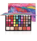 IMAGIC Cosmetic 56-Color Eyeshadow Palette, Rich Colour 4 in 1 Eyeshadow Long Lasting Shimmer Matte Eye Makeup Blush & Highlight & Contour 90g