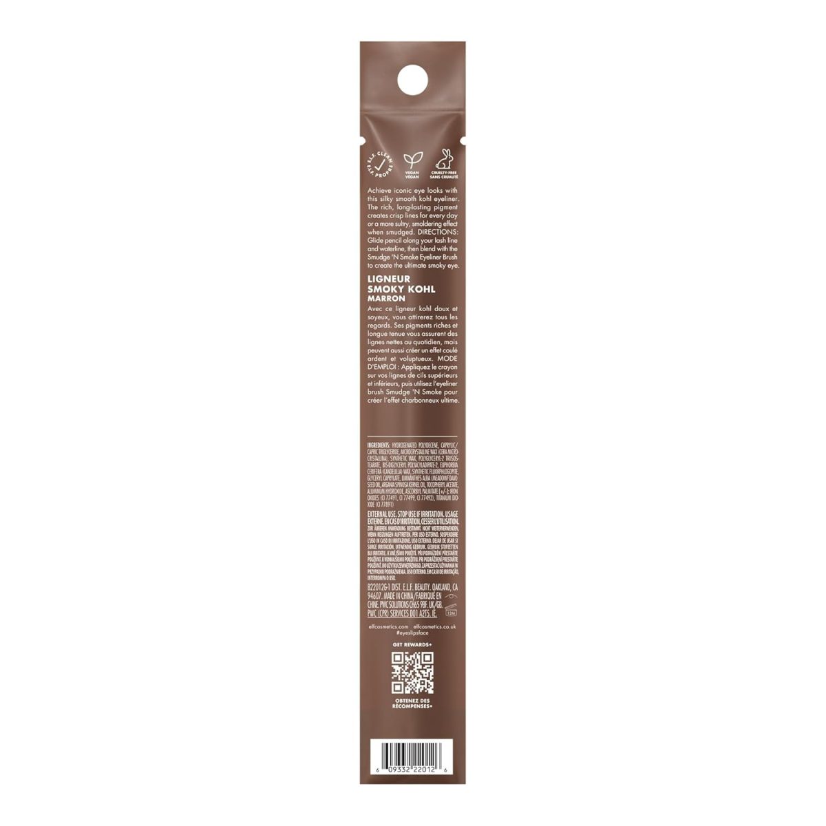 e.l.f. Smoky Kohl Eyeliner, Eye Pencil For Creating Long-Lasting, Bold, High-Pigmented Makeup Looks, Vegan & Cruelty-Free, Brownie Points - Image 8