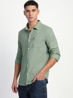 The Bear House Men's Solid Slim Fit Shirt - Image 3