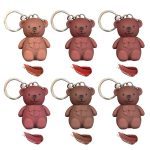 2in1 Teddy Bear Keychain Matte Liquid Lipstick | Non-Sticky | Hydrating | Long Lasting | Korean Viral Teddy Lip Gloss Lipsticks For Women (2 Pcs) - Image 3