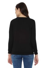 Allen Solly Women's Synthetic Round Neck Sweatshirt - Image 3