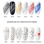 INOG 6 Colors Spider Gel, New Upgraded Matrices Spider Gel with 3pcs Nail Art Brushes, Nail Designs Gel Paint Wire Drawing Gel Polish for Line (White Black Red Blue Gold Silver) - Image 4