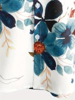 chandr fashion Men,s White Purple Printed Designer Men's Half Sleeves Printed Shirt - Image 6