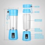 TWCY Portable Blender Juicer Smoothie Machine,Juice Mixer Bottle,USB Rechargeable Personal Size Juicer, Mixer Juice Cup Maker Fast Blenders Food Processor (Multi Colour) - Image 2