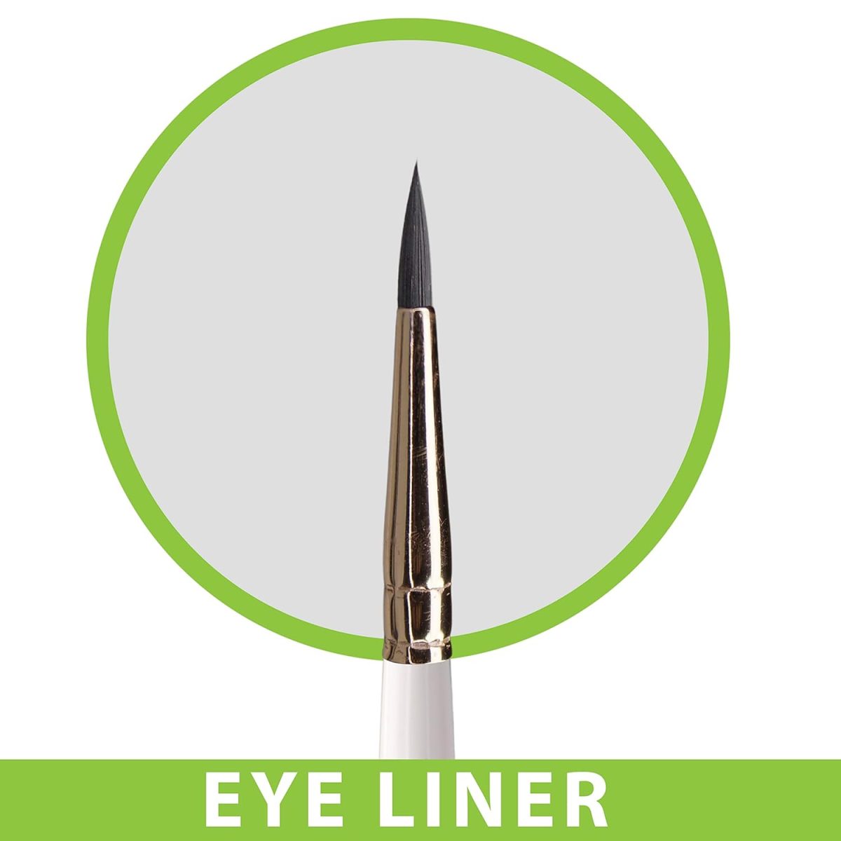 Midazzle Premium Wooden Eye Liner Brush (MIMB00504) - Image 2