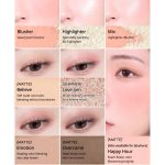 12 Colors Nude Matte Shimmer Eyeshadow, Blusher, Highlighter Palette - High Pigmented All-in-One Palette With Eye Shadow, Blusher, and Heart Shaped 3D Highlighter Shades (Nude Palette) - Image 8