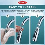 PANCA Tap Extender for Kitchen Sink | 360 Rotating Flexible Faucet Extension with 3 Spray Modes | Kitchen Accessories Items for Home, Wash Basin Tap, Water Tap Filter, Kitchen Tools & Gadgets - Image 4