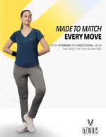 UZARUS Women's V-Neck Regular Fit Gym T-Shirt Soft, Lightweight & Quick-Dry Fabric Activewear Top for Workout, Yoga, Running, Exercise, Casual Breathable Fitness Everyday - Image 5