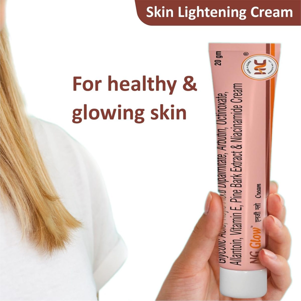 Heal N Cure NG Glow Cream - Enriched With Kojic Acid &Glycolic Acid | Anti-melasma & Anti Pigmentation Cream. Helps To Remove Acne Scar, Dark/Age Spots, Blemishes and Uneven Skin Tone-20GM - Image 6