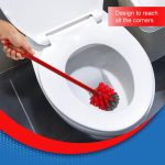 Cello Kleeno Eco Round Toilet Brush, 1pc, Red and Grey - Image 5
