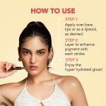 LoveChild Masaba Hyper Hydrating Gloss Balm Stick (Nude Pink) | 3-in-1 Plumping Lip Gloss Balm For High Shine | Enriched with Peptide, Squalene & Jojoba For Hydration | Stardust, 1.8g - Image 4