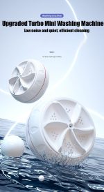 ZAHIRA ENTERPRICE Mini Washing Machine Turbine Washing Machine Washing Machine Door Hinge UlTrAsOnIc Lightweight Turbo Washer with USB Cable for Home Camping DoRmS Business College Rooms TR1 - Image 2