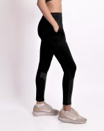 Mehrang Gym wear Mesh Leggings Workout Pants with Side Pockets/Stretchable Tights/Highwaist Sports Fitness Yoga Track Pants for Women & Girls - Image 4