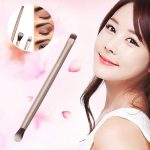 TWIREY Double Ended Makeup Brush Pen Blending Powder Foundation Eyeshadow | 2 Ways Double Ended Metal Handle Brush Eyeshadow Eyebrow Eye Shadow Eye Liner Eyes Makeup Brush - Image 4
