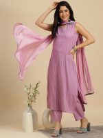 MOKOSH Women's Solid Poly Cotton Kurta Pant with Dupatta Set - Image 6