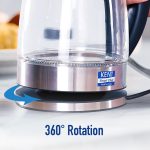 KENT Elegant Electric Glass Kettle (16052), 1.8L, Stainless Steel Heating Plate, Borosilicate Glass Body, Boil Drying Protection - Image 7
