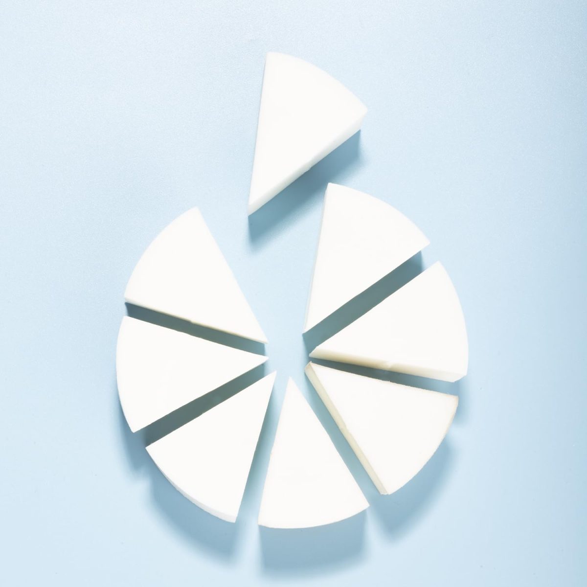 PAC Pressed Sponge (Triangle Pie) (White) (8 Pc) - Image 4
