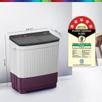 Bosch 8.5 kg 5 Star Semi-Automatic Top Loading Washing Machine (2025 Model, WJP854V0IN, 3 Wash Programs, Anti-Rust Body, 1300 RPM Spin Speed, Wine, 5 Years Comprehensive Warranty) - Image 2