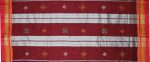 Neyge Women's Handloom Ilkal Pure Cotton Resham Silk Kasuti Saree with Stripe Pallu Running Blouse - Image 7