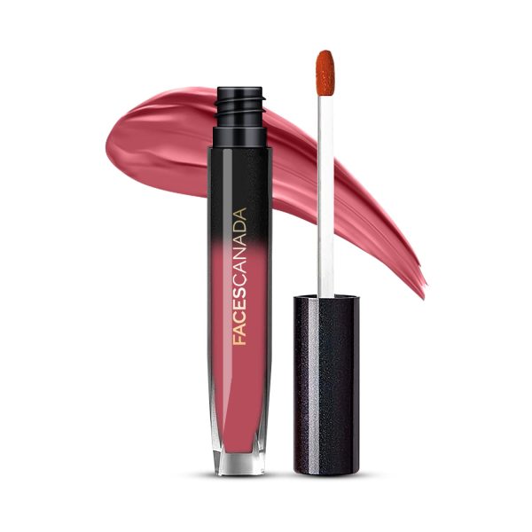 FACES CANADA Comfy Silk Liquid Lipstick - Marvelous Mauve 04, 3ml | Satin Matte HD Finish| Luxe Comfort | Longlasting | No Dryness | Smooth Texture | Mulberry Oil & Shea Butter For Plump Hydrated Lips
