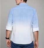 IndoPrimo Men's Cotton Shirt with Full Sleeves Spread Collar Classic Style Solid Pattern Regular Fit and Standard Length - Image 5