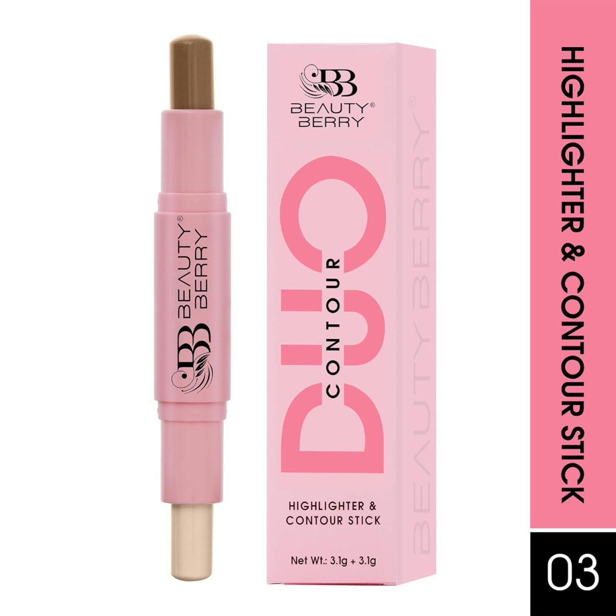 Premium Contour Stick for Face Makeup– Slimming & Highlighting Double-Ended Makeup Stick, Duo Contour Stick for a Flawless, Sculpted Look - Image 2