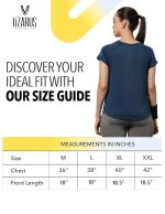 UZARUS Women's V-Neck Regular Fit Gym T-Shirt Soft, Lightweight & Quick-Dry Fabric Activewear Top for Workout, Yoga, Running, Exercise, Casual Breathable Fitness Everyday - Image 7