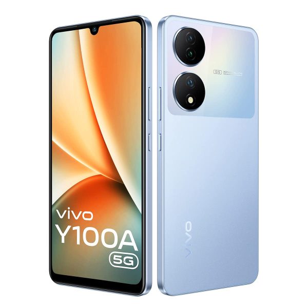Vivo Y100A 5G (Pacific Blue, 8GB RAM, 256GB Storage) with No Cost EMI/Additional Exchange Offers
