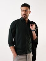 Dennis Lingo Men Solid Spread Collar Full Sleeves Regular Fit Cotton Casual Shirt - Image 2