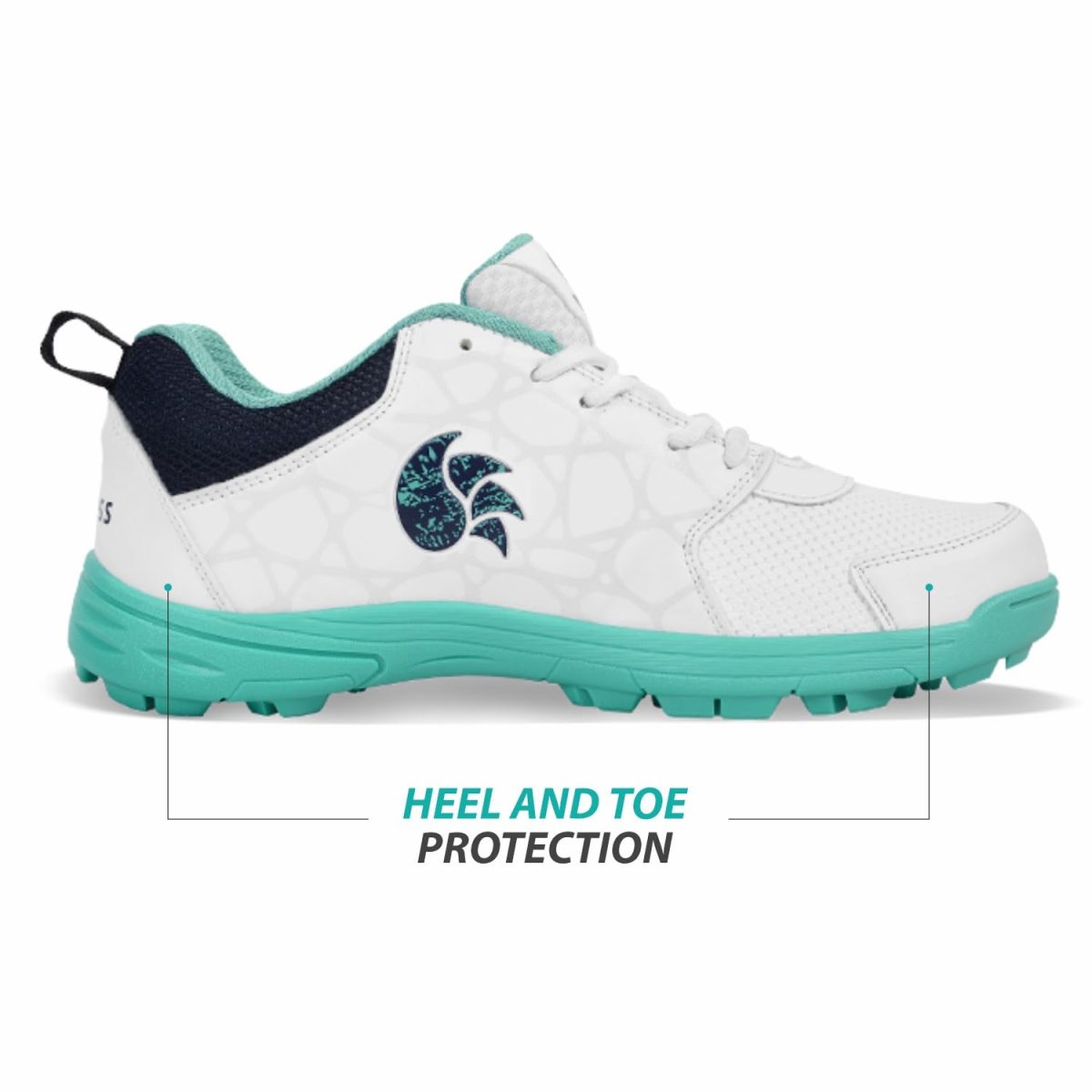 DSC Belter Cricket Shoes, Size-10,Sea Green - Image 5