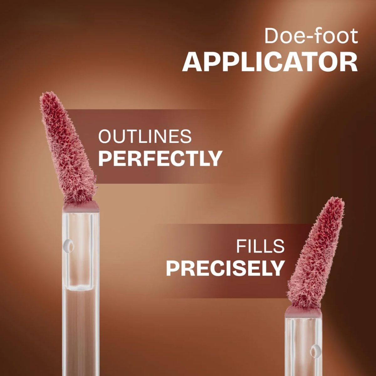 Matte Muse Mousse Lipstick with Doe-Foot Applicator | Highly Pigmented | Smooth Texture | Hydrating Formula | Blurry Lips Effect (3ml) (02 Stytle Icon) - Image 4