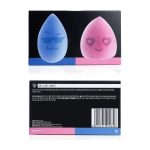 PAC Mr. & Mrs. Bounce (2 Pc)| Beauty Blender Makeup Sponge for Face Makeup | Velvet Soft Sponge for Foundation, Creams & Powders with Case | For All Skin Types - Soft, Reusable & Washable (Blue, Pink) - Image 5