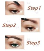 GITGRNTH Eyebrow Contour Pen, 4-Point Microblading Eyebrow Tattoo Pen for Natural-Looking Brows, Waterproof & Long-Lasting, Smudge-Proof Eyebrow Pencil for Wome(Black) - Image 5