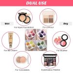 FAMEZA 4 PCS Makeup Sponges, Foundation Blending Beauty Sponge, Dry & Wet Use for Flawless for Liquid, Cream, and Powder （4 Pcs, Rose Red) - Image 3