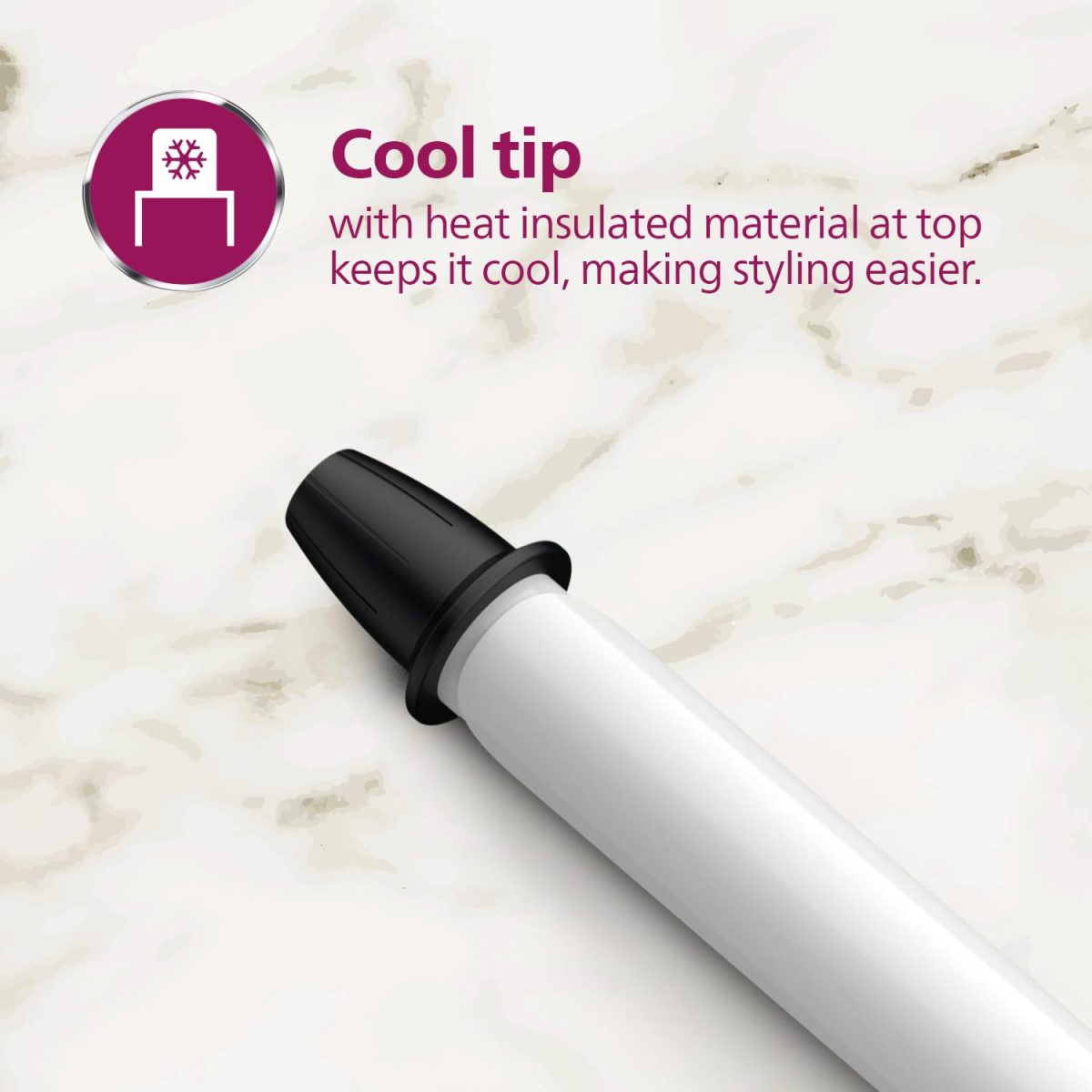Philips Hair Curler with 16MM Barrel | Ceramic Coated Barrel for Long-Lasting Bouncy Looking Curls | Fast Heat Up | BHB862/00, Black - Image 5