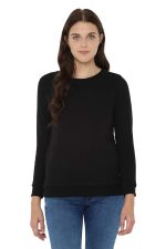 Allen Solly Women's Synthetic Round Neck Sweatshirt
