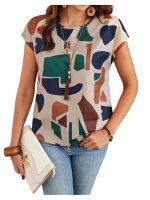 DEIDAD Regular Fit Tops For Women|Stylish, Short Sleeves, And Breathable Fabric|Perfect For Casual, Office, And Everyday Outfits