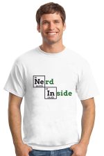Crazy Sutra Premium Pc Cotton Half Sleeve Casual Printed Nerd in Side T-Shirt (TPC-EatSleepCode_B) (TPC-NerdInSide_B)