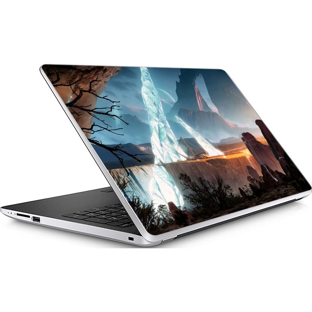 GADGETSWRAP Universal Laptop Decal for Top Only (15inch x 10inch) - Ascending